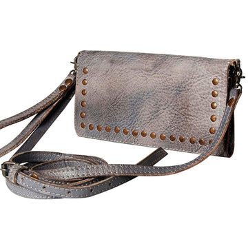 Never Mind Nmbg103D Wallet Vintage Handmade Genuine Cowhide Leather Women Bag Western Handbag Purse